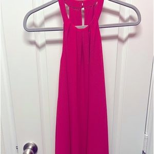 NEW—ASTR magenta swing dress, size xsmall. Sleeveless, keyhole in back.
